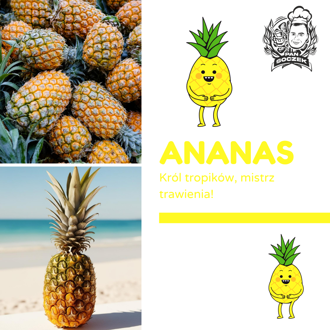 🍍 Ananas – Tropikalny Król Zdrowia i Trawienia! 👑✨